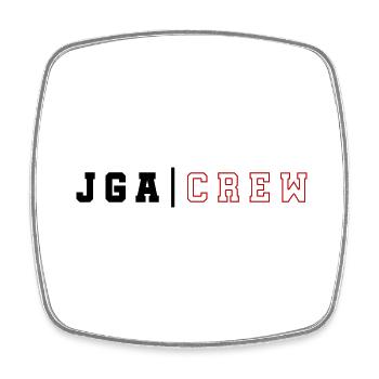 JGA Crew Junggesellenabschied - Viereckiger Kühlschrankmagnet - Weiß - Vorne