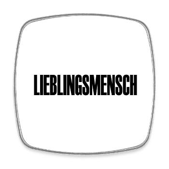 Lieblingsmensch - Viereckiger Kühlschrankmagnet - Weiß - Vorne