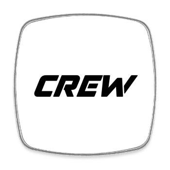 crew - Square fridge magnet - white - Front