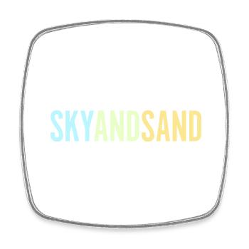 Sky And Sand - Viereckiger Kühlschrankmagnet - Weiß - Vorne