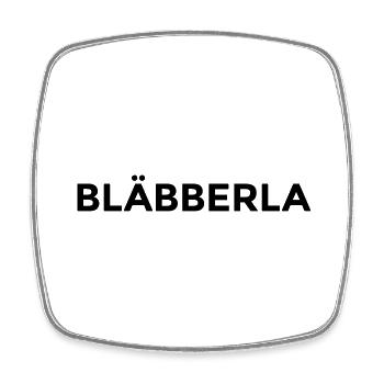 Bläbberla montserrat - Viereckiger Kühlschrankmagnet - Weiß - Vorne