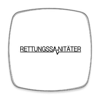 Rettungssanitäter - Viereckiger Kühlschrankmagnet - Weiß - Vorne