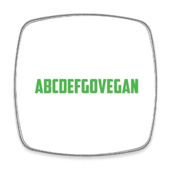 Vegan Veganism Bien-être animal Droits des animaux - Magnet carré - blanc - Devant
