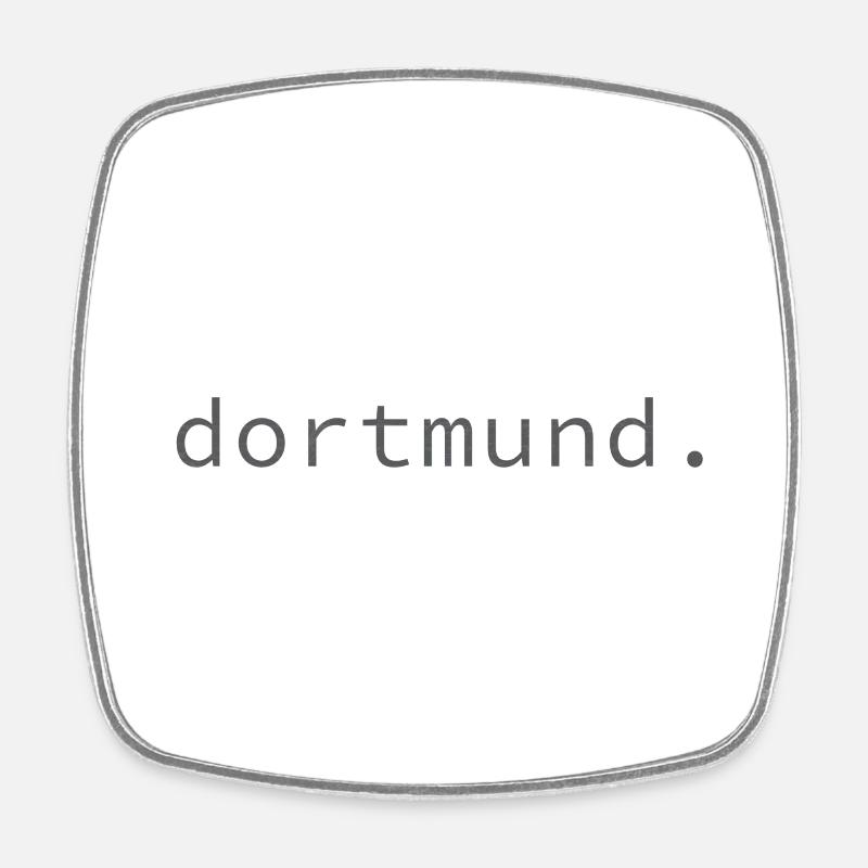 dortmund. - Viereckiger Kühlschrankmagnet - Weiß