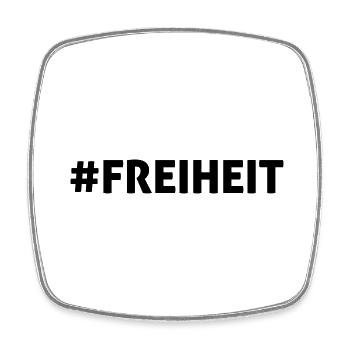 #FREIHEIT - Viereckiger Kühlschrankmagnet - Weiß - Vorne