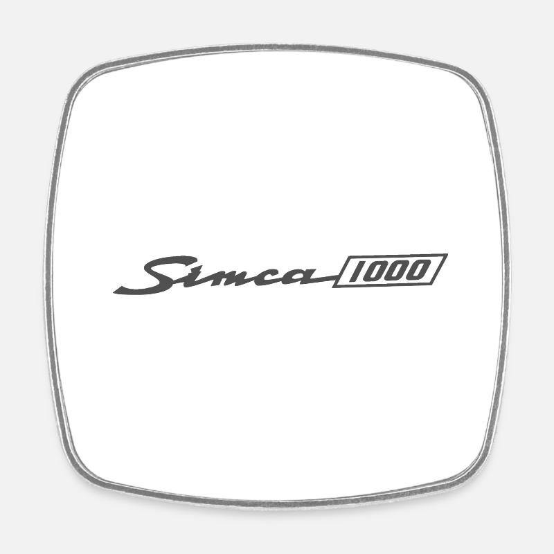 simca 1000 - Square fridge magnet - white