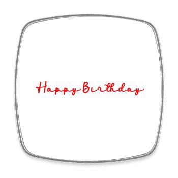 JAHRESTAG. ALLES GUTE ZUM GEBURTSTAG!. ALLES GUTE ZUM GEBURTSTAG!. - Viereckiger Kühlschrankmagnet - Weiß - Vorne