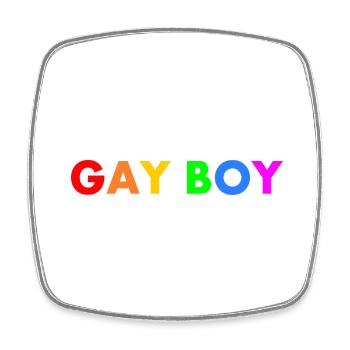Gay boy - Square fridge magnet - white - Front