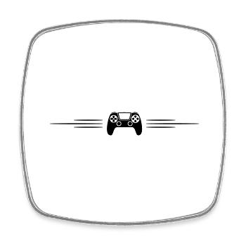 Symbol Controller Linie - Viereckiger Kühlschrankmagnet - Weiß - Vorne