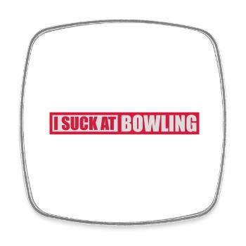 Je suis nul au bowling - Magnet carré - blanc - Devant