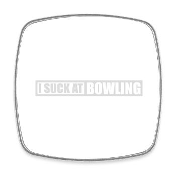 Je suis nul au bowling - Magnet carré - blanc - Devant