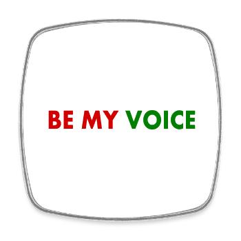 Be my voice iran - Magnet carré - blanc - Devant
