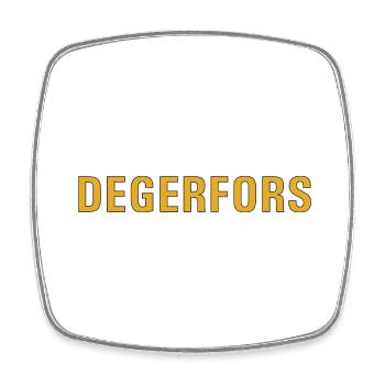 Degerfors - Square fridge magnet - white - Front