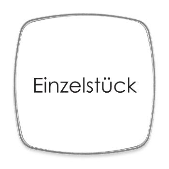 Einzelstück Spruch Einzelkind - Viereckiger Kühlschrankmagnet - Weiß - Vorne