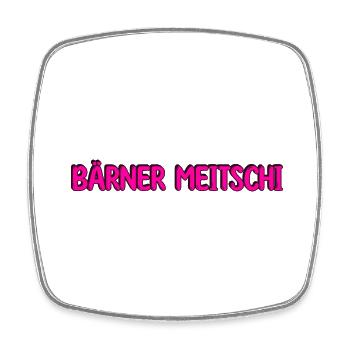 Bärner Meitschi ( Berner Mädchen) - Viereckiger Kühlschrankmagnet - Weiß - Vorne