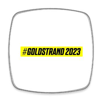 Golden Sands 2023 - Square fridge magnet - white - Front