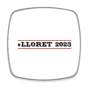 Lloret De Mar 2023 - Viereckiger Kühlschrankmagnet - Weiß - Vorne