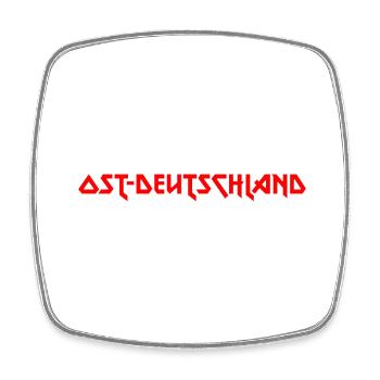 Modisches Heimat OST-DEUTSCHLAND Metal-Design - Viereckiger Kühlschrankmagnet - Weiß - Vorne