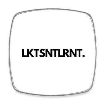 LKTSNTLRNT. - Viereckiger Kühlschrankmagnet - Weiß - Vorne