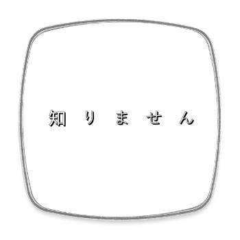 知りません (I don t know) - Square fridge magnet - white - Front