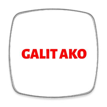 Filipino Sprache ich bin wütend - Viereckiger Kühlschrankmagnet - Weiß - Vorne