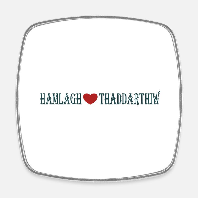 motif kabyle hamlagh thaddarthiw - Magnet carré - blanc