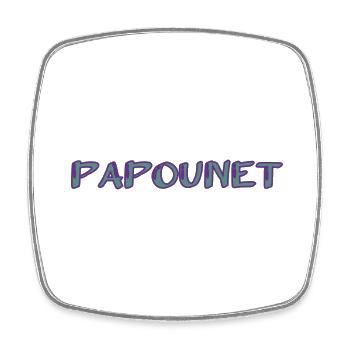 FÊTE DES PÈRES. BONNE FÊTE PAPA. PAPA. BONNE FÊTE. - Magnet carré - blanc - Devant