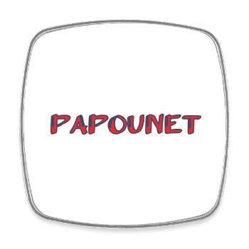 BONNE FÊTE PAPA. PAPA. FÊTE DES PÈRES. PÈRE - Magnet carré - blanc - Devant