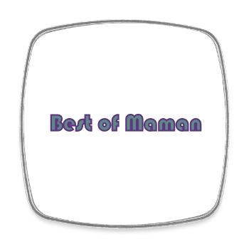 HAPPY MOTHER'S DAY. MOM. MOTHER's DAY - Square fridge magnet - white - Front