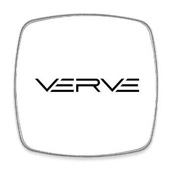 Verve - Viereckiger Kühlschrankmagnet - Weiß - Vorne