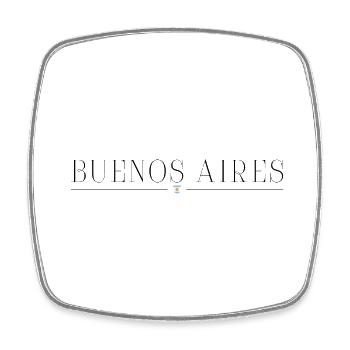 J’adore Buenos Aires - Magnet carré - blanc - Devant