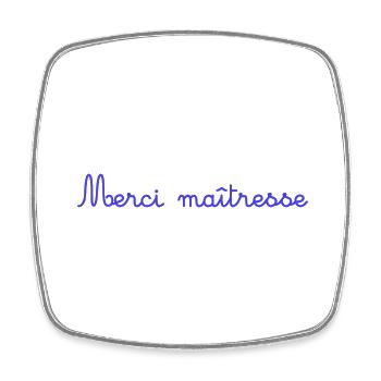 MERCI. THANKS. THANK YOU. ANNIVERSAIRE. NAISSANCE. - Magnet carré - blanc - Devant