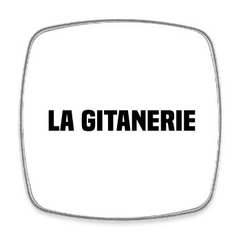 La Gitanerie - Magnet carré - blanc - Devant