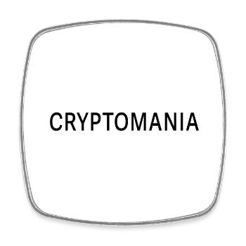 Kryptomanie - Viereckiger Kühlschrankmagnet - Weiß - Vorne