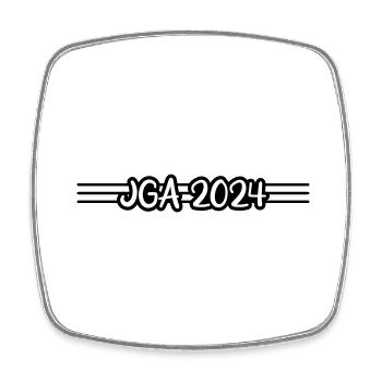 Jga 2024 Bachelor Party - Square fridge magnet - white - Front