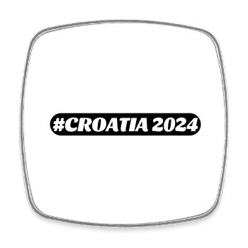 Croatia 2024 - Viereckiger Kühlschrankmagnet - Weiß - Vorne