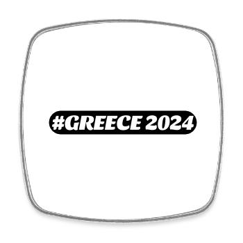 Greece 2024 - Viereckiger Kühlschrankmagnet - Weiß - Vorne