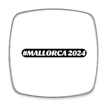 Mallorca 2024 - Viereckiger Kühlschrankmagnet - Weiß - Vorne