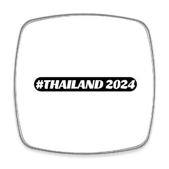 Thailand 2024 - Square fridge magnet - white - Front