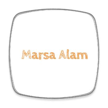 Vacances Marsa Alam Égypte - Magnet carré - blanc - Devant