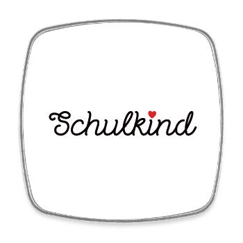 Schulkind Einschulung Berufsschule Schulanfang - Viereckiger Kühlschrankmagnet - Weiß - Vorne