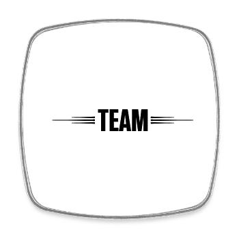 Team Stroke - Square fridge magnet - white - Front
