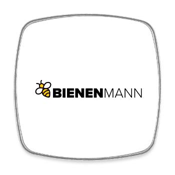 Bienenmann - Viereckiger Kühlschrankmagnet - Weiß - Vorne