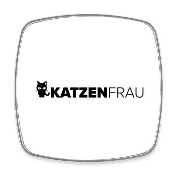 Katzenfrau - Viereckiger Kühlschrankmagnet - Weiß - Vorne