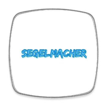 Voileur comme métier - Magnet carré - blanc - Devant