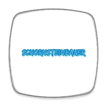 Job Chimney Builder - Square fridge magnet - white - Front