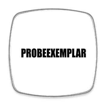 PROBEEXEMPLAR - Viereckiger Kühlschrankmagnet - Weiß - Vorne