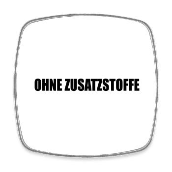 ohne zusatzstoffe - Viereckiger Kühlschrankmagnet - Weiß - Vorne