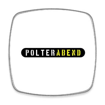 Polterabend Polterhochzeit - Viereckiger Kühlschrankmagnet - Weiß - Vorne