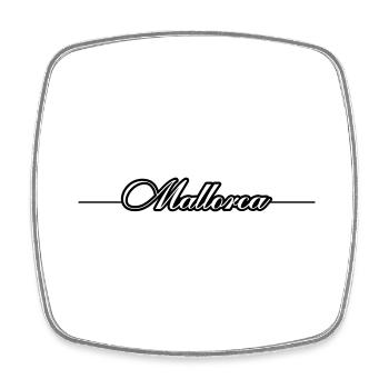 Mallorca Line - Square fridge magnet - white - Front
